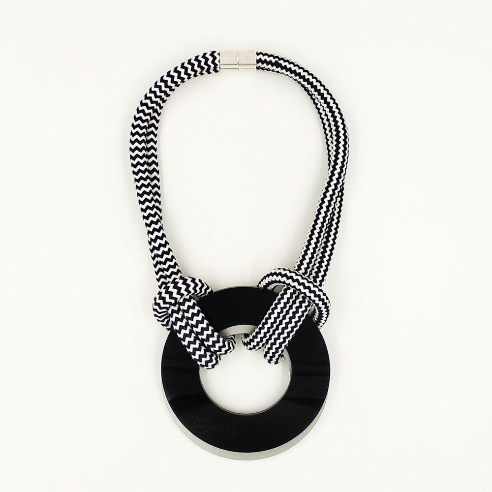 Jewelry - RAISE THE VIBRATION PLEXIGLASS DOUBLE SIDED NECKLACE K1914 - CHRISTINA BRAMPTI