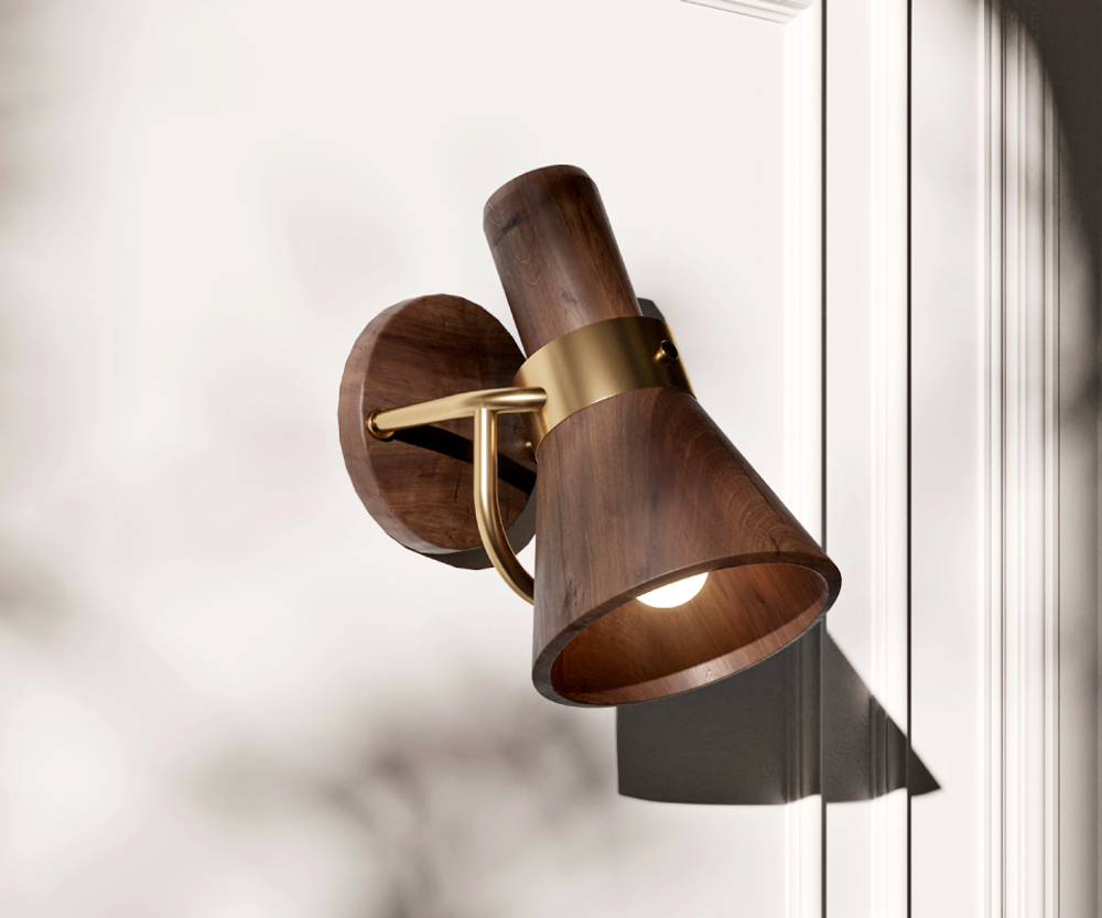 Ceiling lights - Humphry Wall Lamp - WOOD TAILORS CLUB