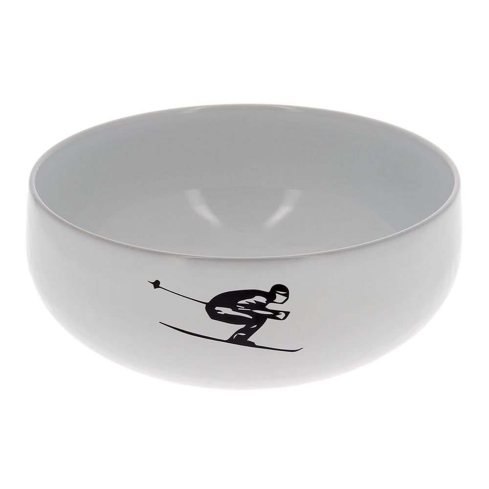 Plats et saladiers - Saladier/Plat à pâtes schuss à la montagne 24cm - CRÉATIONS LÉONIE'S FRANCE