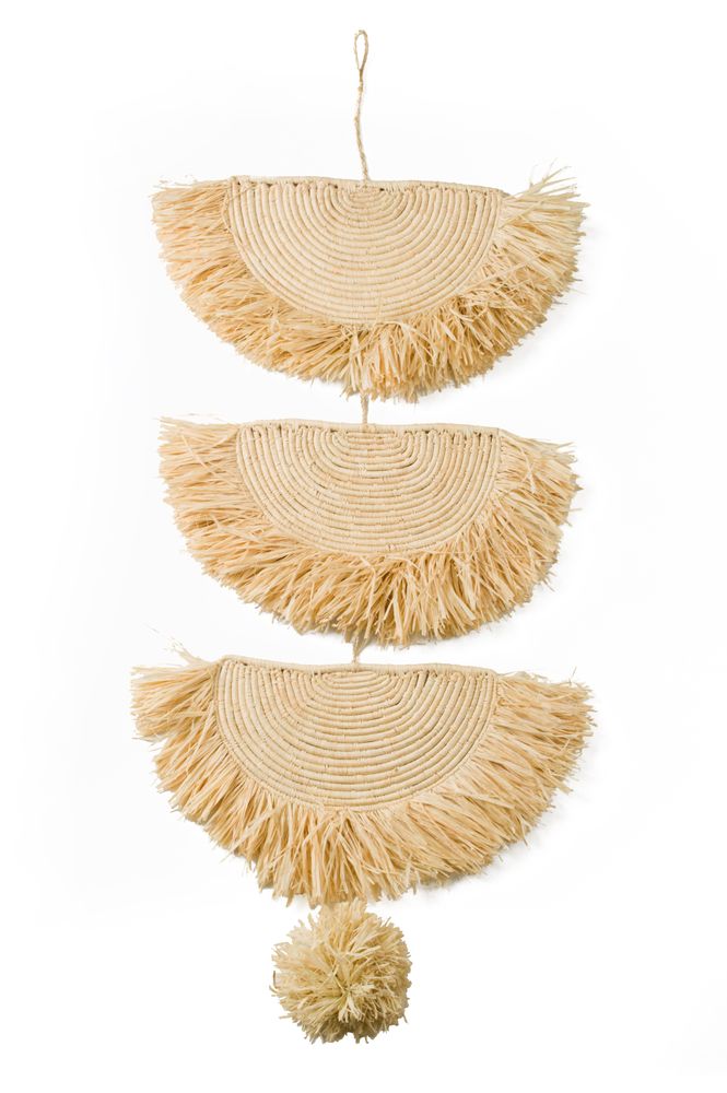 Decorative objects - Natural Raffia Parade Mobile - ALL ACROSS AFRICA + KAZI