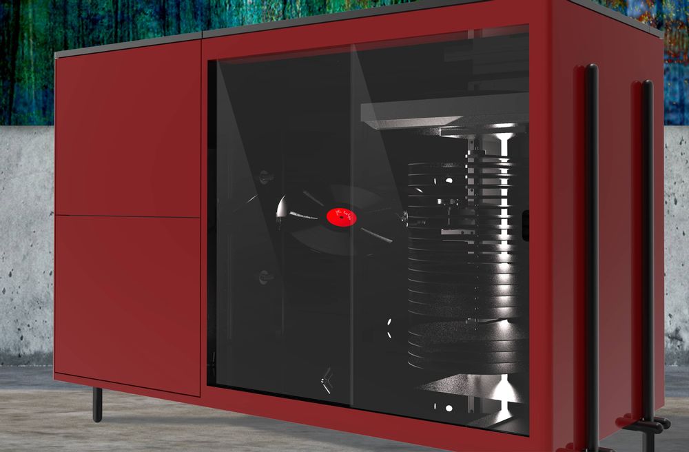 Speakers and radios - Orphéau Jukebox | Sunflower Series | Red - JUKEBOX ORPHÉAU