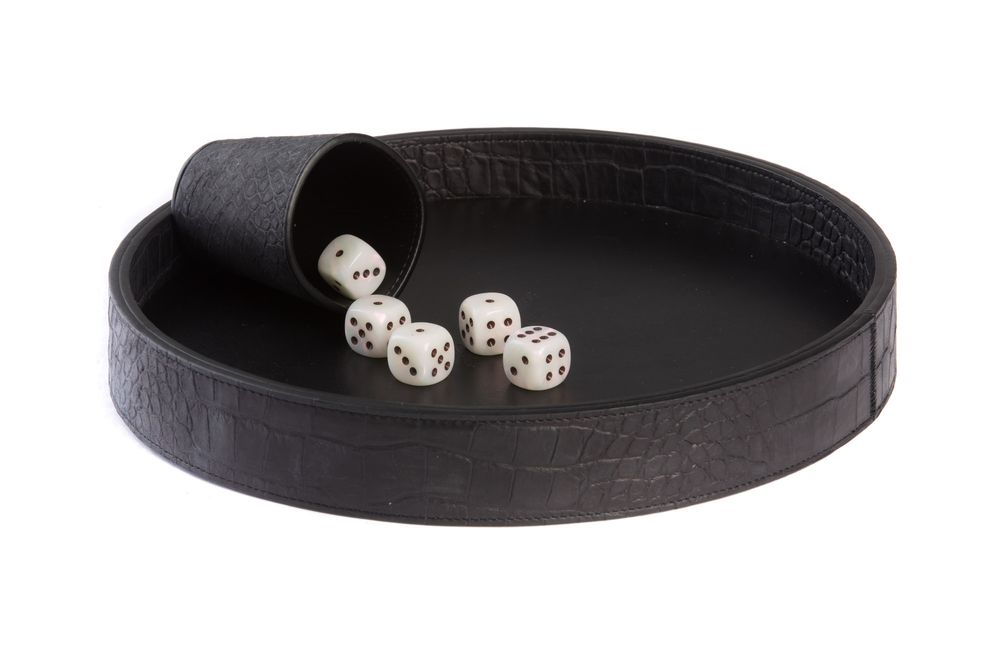 Leather goods - Dices Board I Alligator effect leather - HECTOR SAXE PARIS DEPUIS 1978