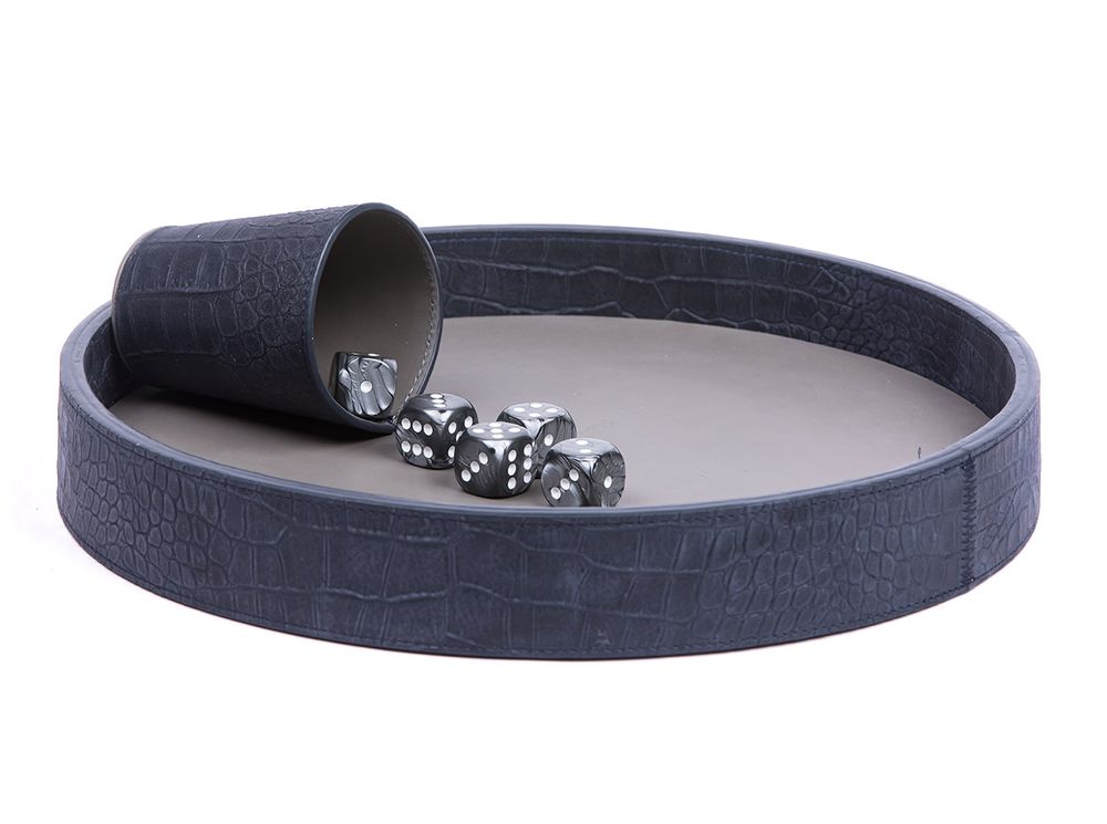 Leather goods - Dices Board I Alligator effect leather - HECTOR SAXE PARIS DEPUIS 1978