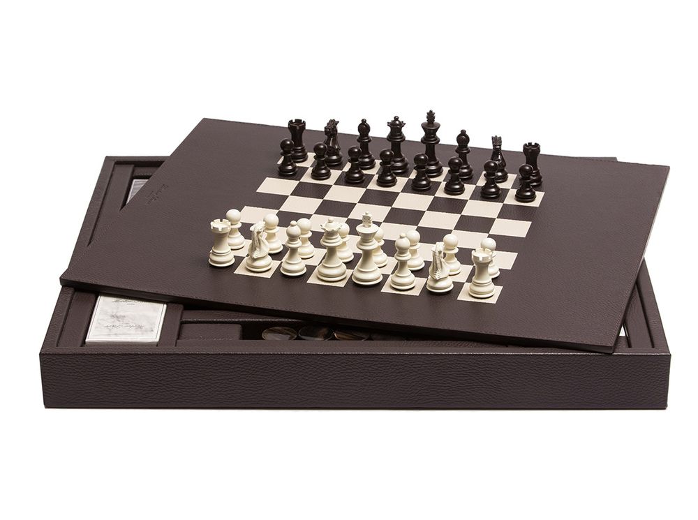 Petite maroquinerie - Coffret Multi-jeux I Cuir Buffle - HECTOR SAXE PARIS DEPUIS 1978