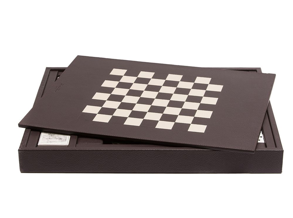Petite maroquinerie - Coffret Multi-jeux I Cuir Buffle - HECTOR SAXE PARIS DEPUIS 1978