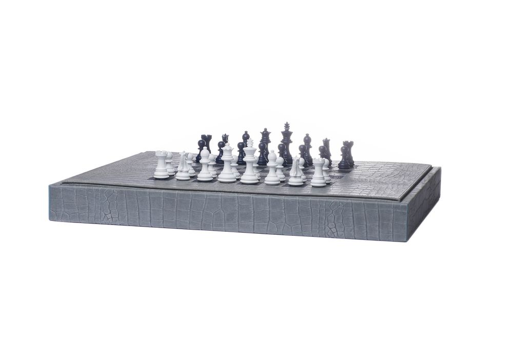 Leather goods - Multi-games Box I Alligator effect Leather - HECTOR SAXE PARIS DEPUIS 1978