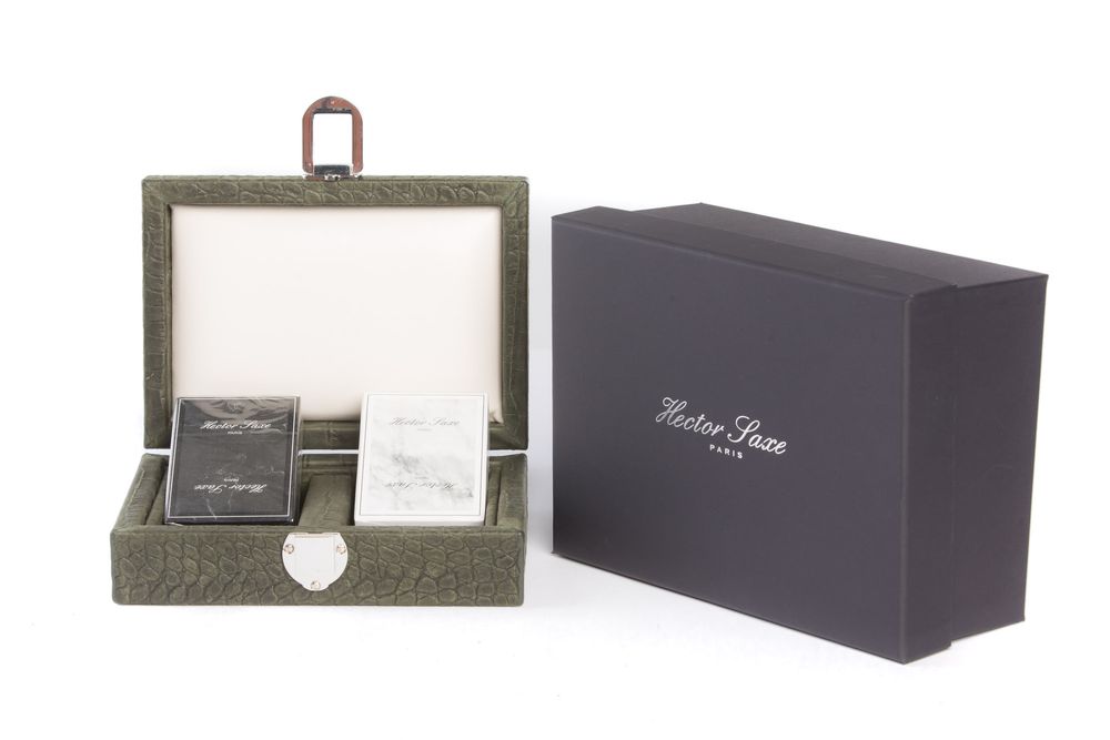 Petite maroquinerie - Coffret Cartes I Cuir façon Alligator - HECTOR SAXE PARIS DEPUIS 1978