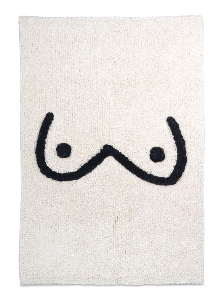 Autres linges de bain - Tapis de bain Seins et trousse de maquillage Boobs Ecru - KITSCH KITCHEN