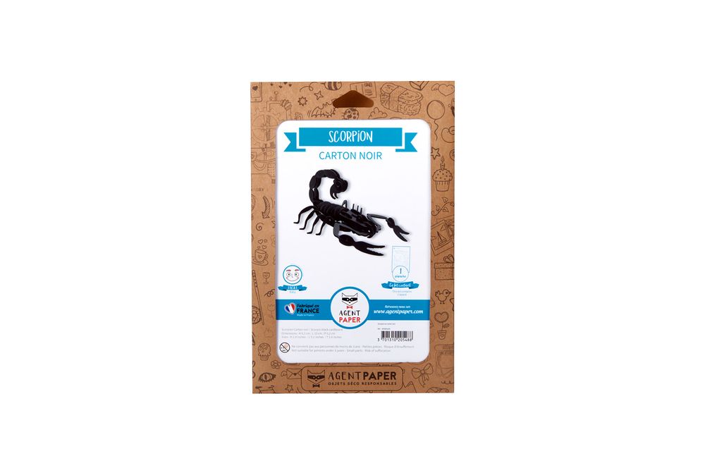 Objets de décoration - Objets de décoration - Insectes en carton noir - AGENT PAPER