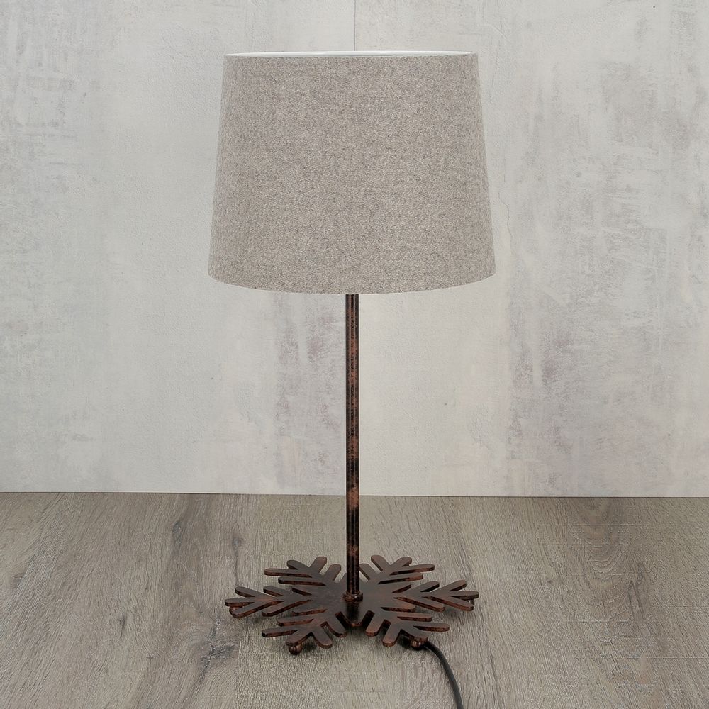 Blinds - Cylindrical lampshade in grey wool diameter 20cm - mountain universe - CRÉATIONS LÉONIE'S FRANCE