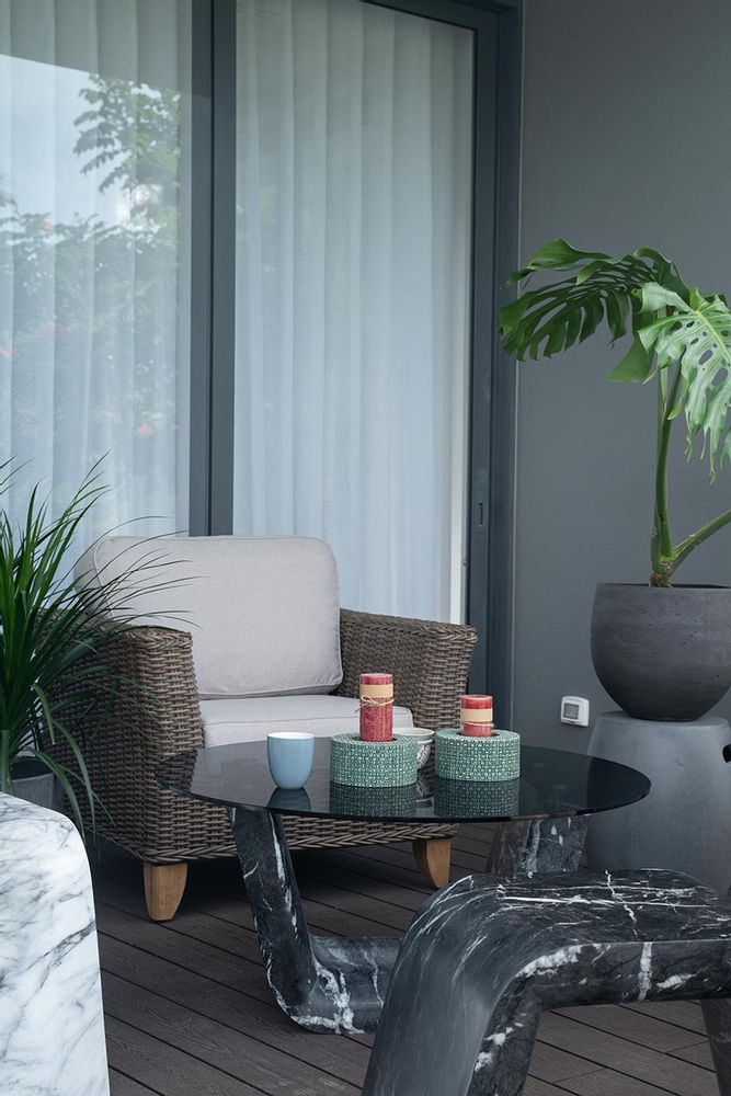 Tables de jardin - Table marbre et verre | Pupil - URBAN LEGEND