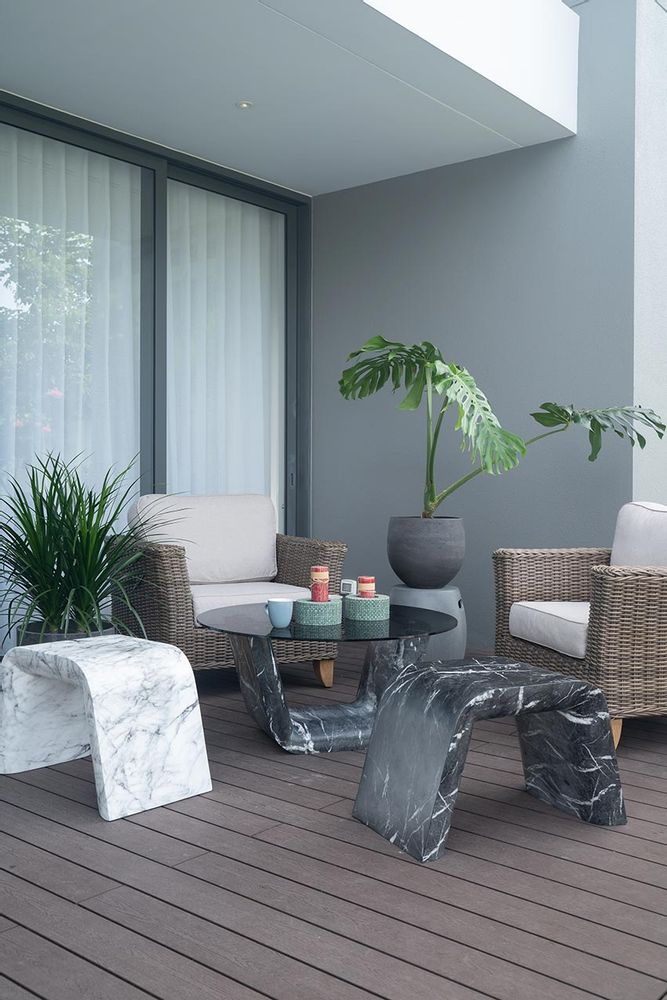 Tables de jardin - Table marbre et verre | Pupil - URBAN LEGEND