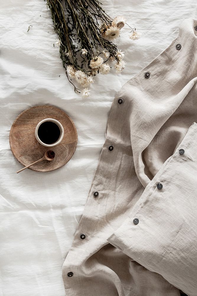Bed linens - SINGLE LINEN DUVET COVER 150 x 210 cm - XERALIVING