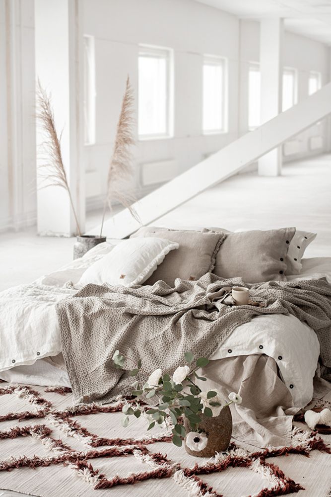 Bed linens - SINGLE LINEN DUVET COVER 150 x 210 cm - XERALIVING