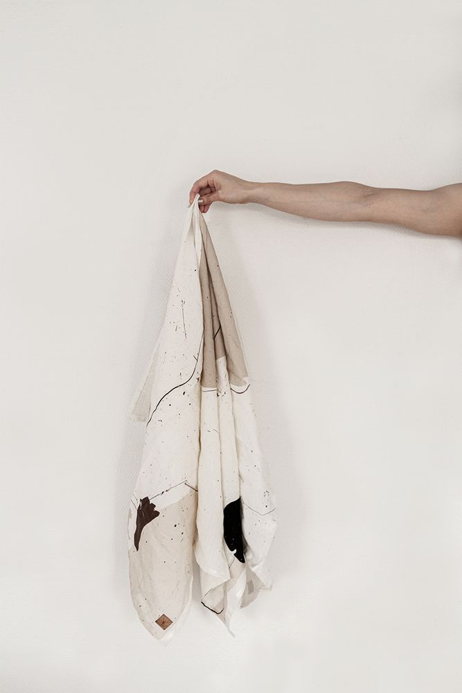 Torchons textile - TORCHON EN LIN IMPRIMÉ NUMÉRIQUE MY, 50 x 70 cm - XERALIVING