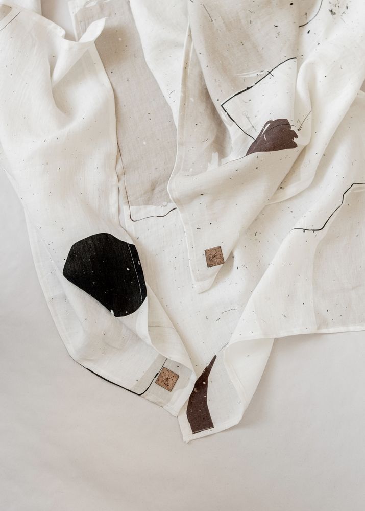 Tea towel - DIGITAL PRINTED LINEN TEA TOWEL LO, 50 x 70 cm - XERALIVING