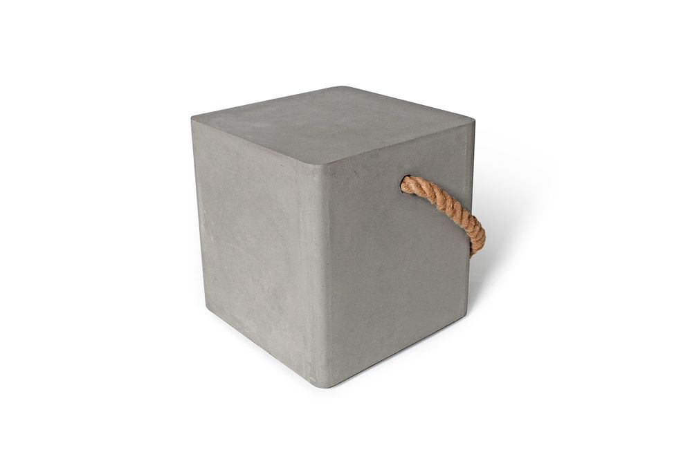 Design objects - edge - concrete stool on wheels - LYON BÉTON