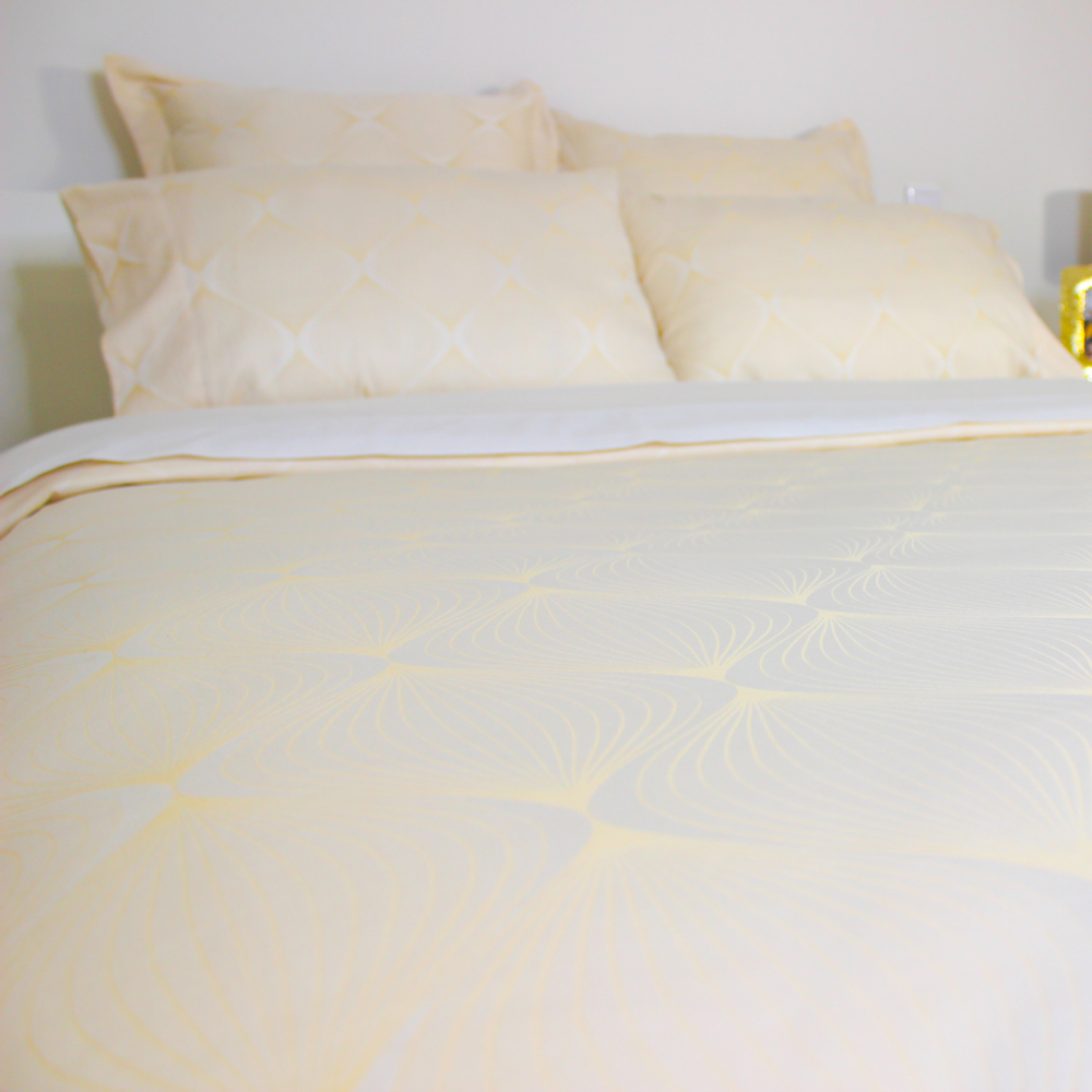 Linge de lit - Housse de Couette Blanche + 2 Taies d'Oreiller - Douro Valley - VIDDA ROYALLE