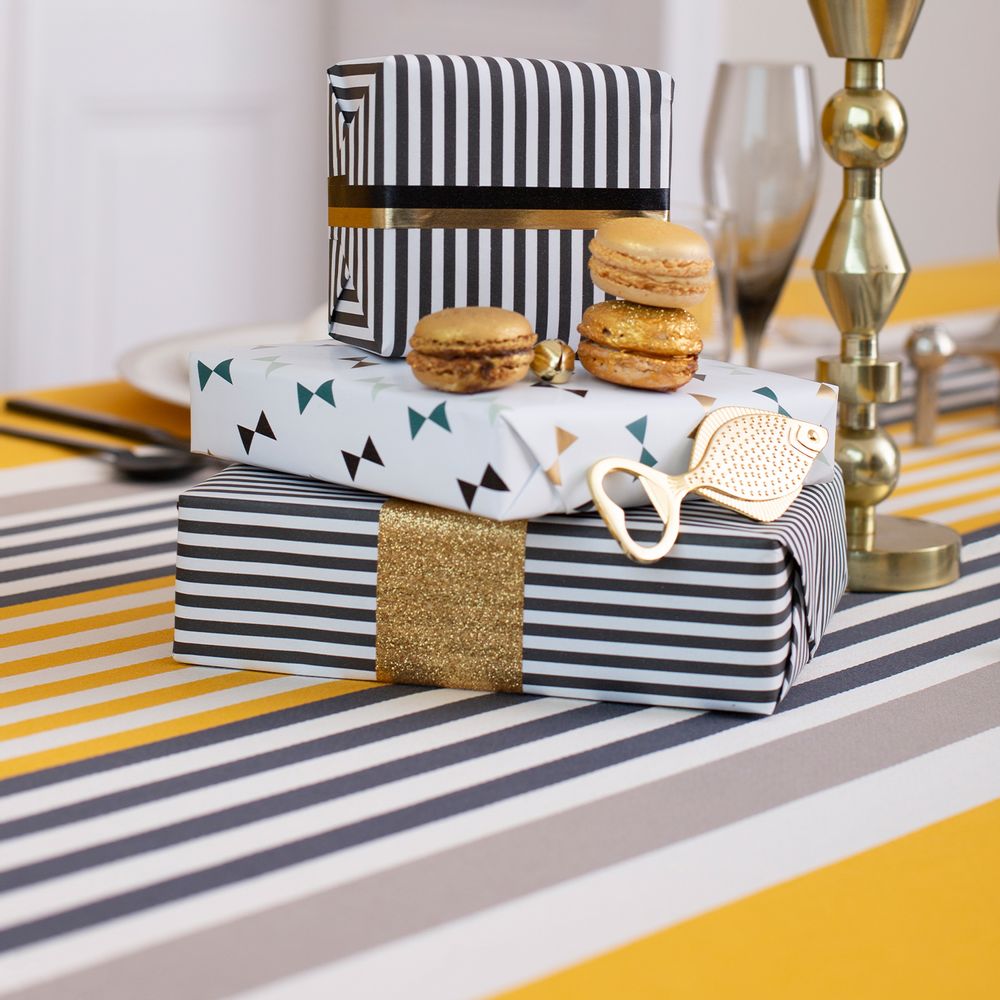 Table linen - Ainhoa Gold Cotton Tablecloth (several sizes available) - LA MAISON JEAN-VIER