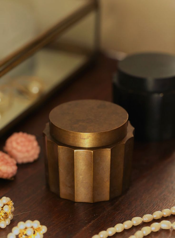 Design objects - GUSOKU - Hexadecagon - small brass container - NOUSAKU