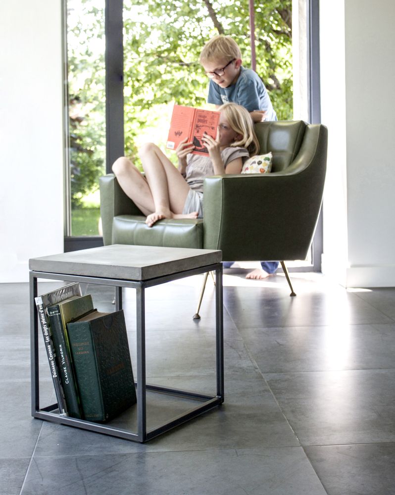 Other tables - perspective - concrete side table - LYON BÉTON