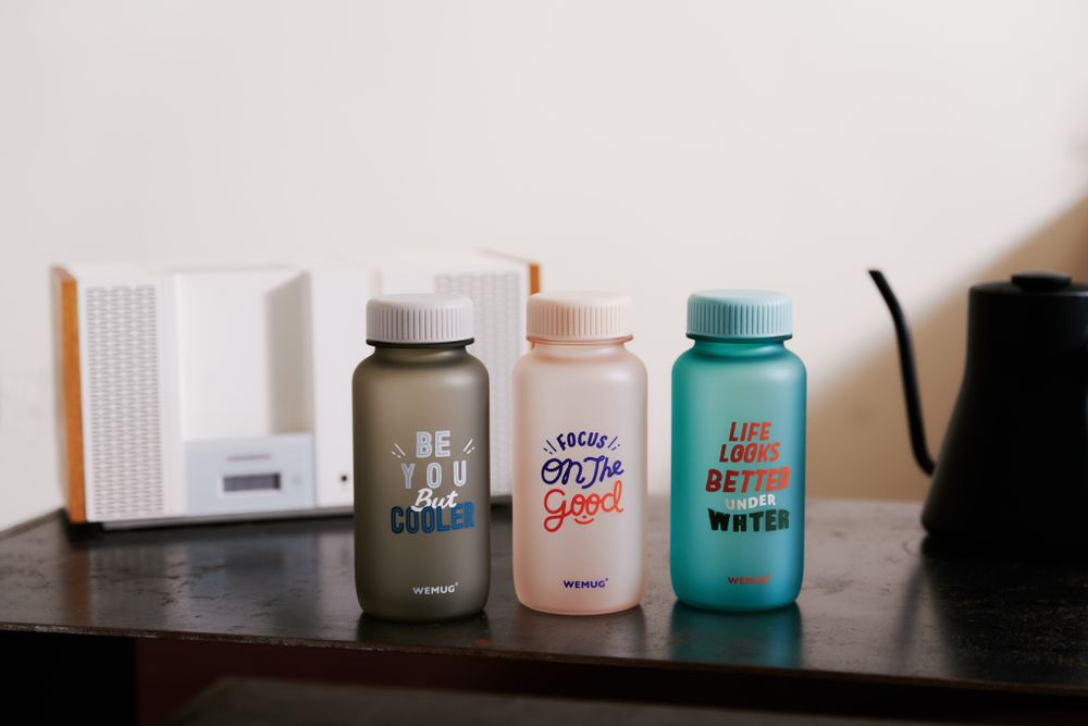 Design objects - Lifestyle "Quote" bottle 550ml Tritan BPA Free - WEMUG