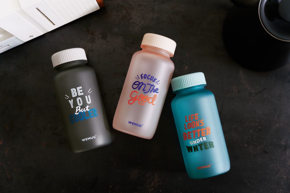 Design objects - Lifestyle "Quote" bottle 550ml Tritan BPA Free - WEMUG