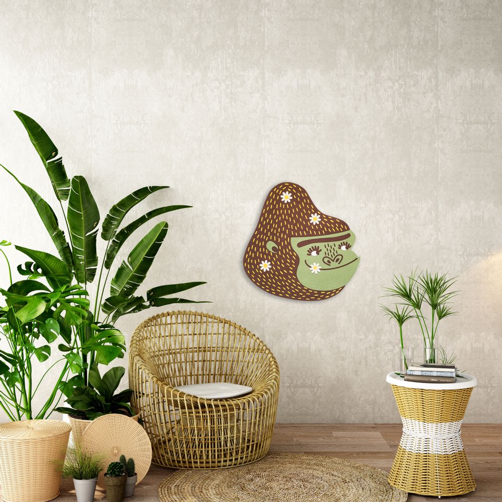 Autres décorations murales - Décoration murale MILLA Gorilla/Touch - MINI ART FOR KIDS