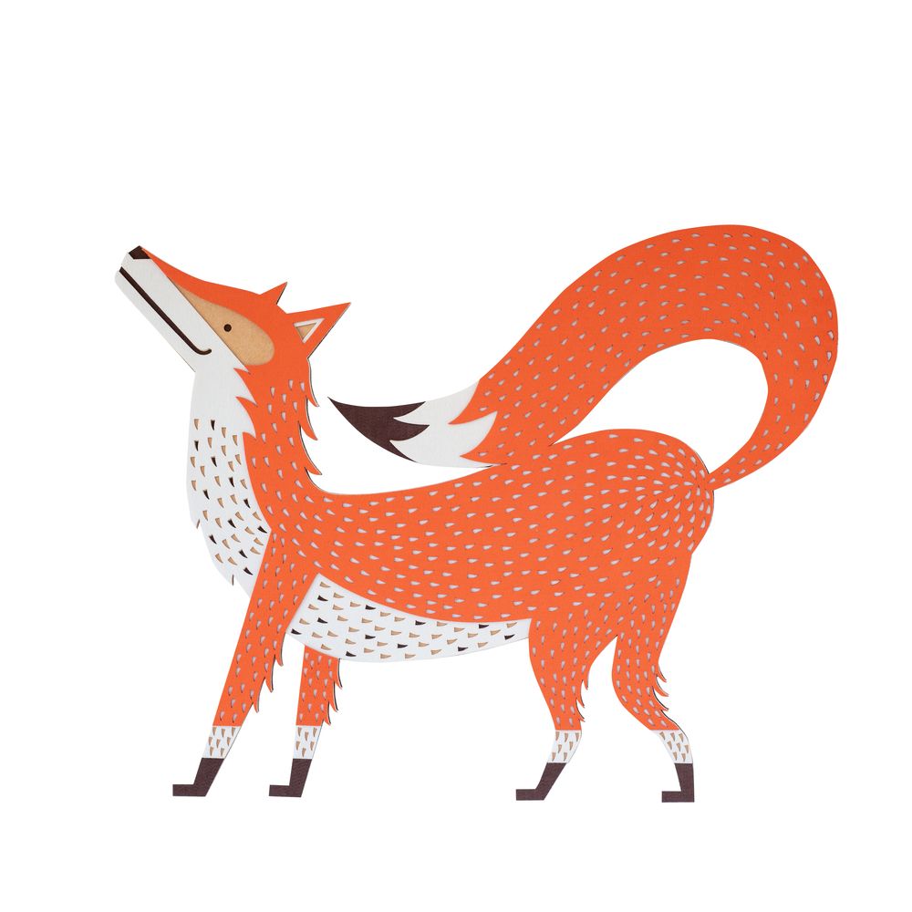 Other wall decoration - Reddy the Fox // Tactile Wall Decoration - MINI ART FOR KIDS