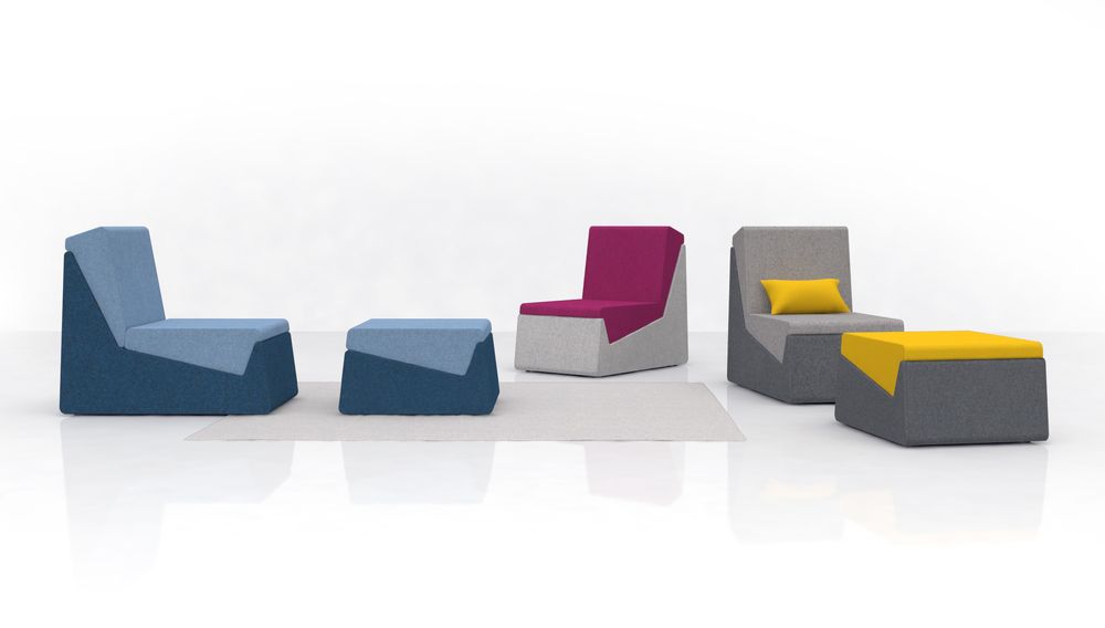 Canapés pour collectivités - Collection MODUL - design Thibault POUGEOISE pour PIKO Edition. - PIKO EDITION.