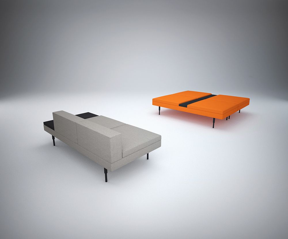 Banquettes pour collectivités - Assises modulaires ARY - design Sergio BALLESTEROS pour PIKO Edition. - PIKO EDITION.