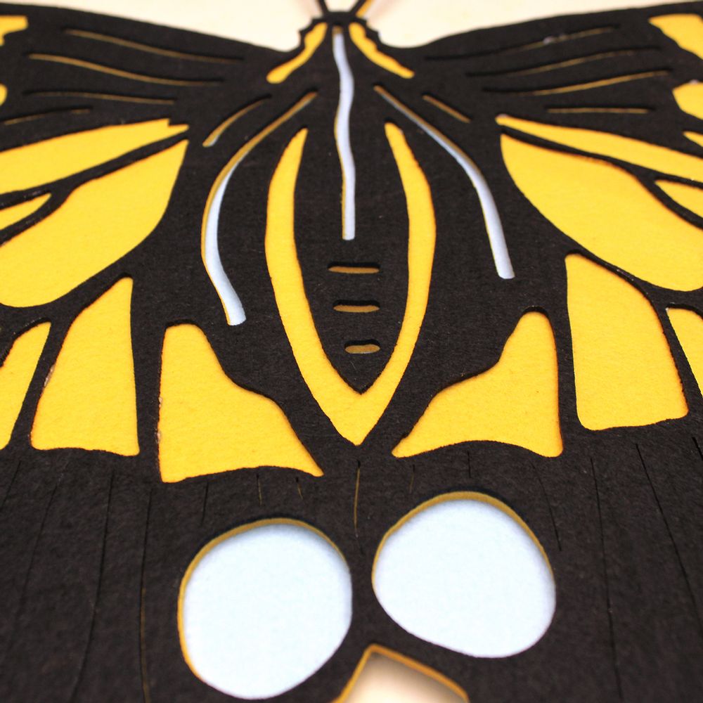 Autres décorations murales - the SWALLOWTAIL // Décoration murale tactile - MINI ART FOR KIDS
