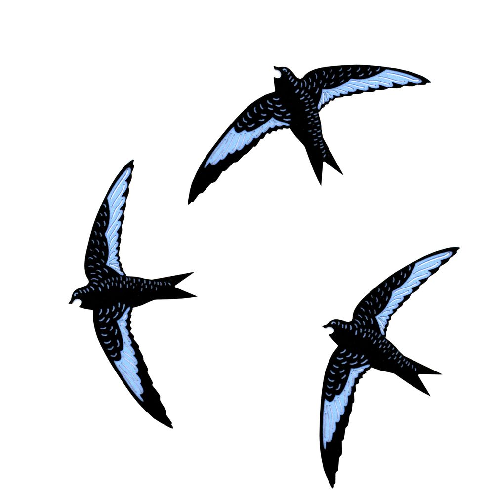 Other wall decoration - the SWALLOW // tactile wall decoration - MINI ART FOR KIDS