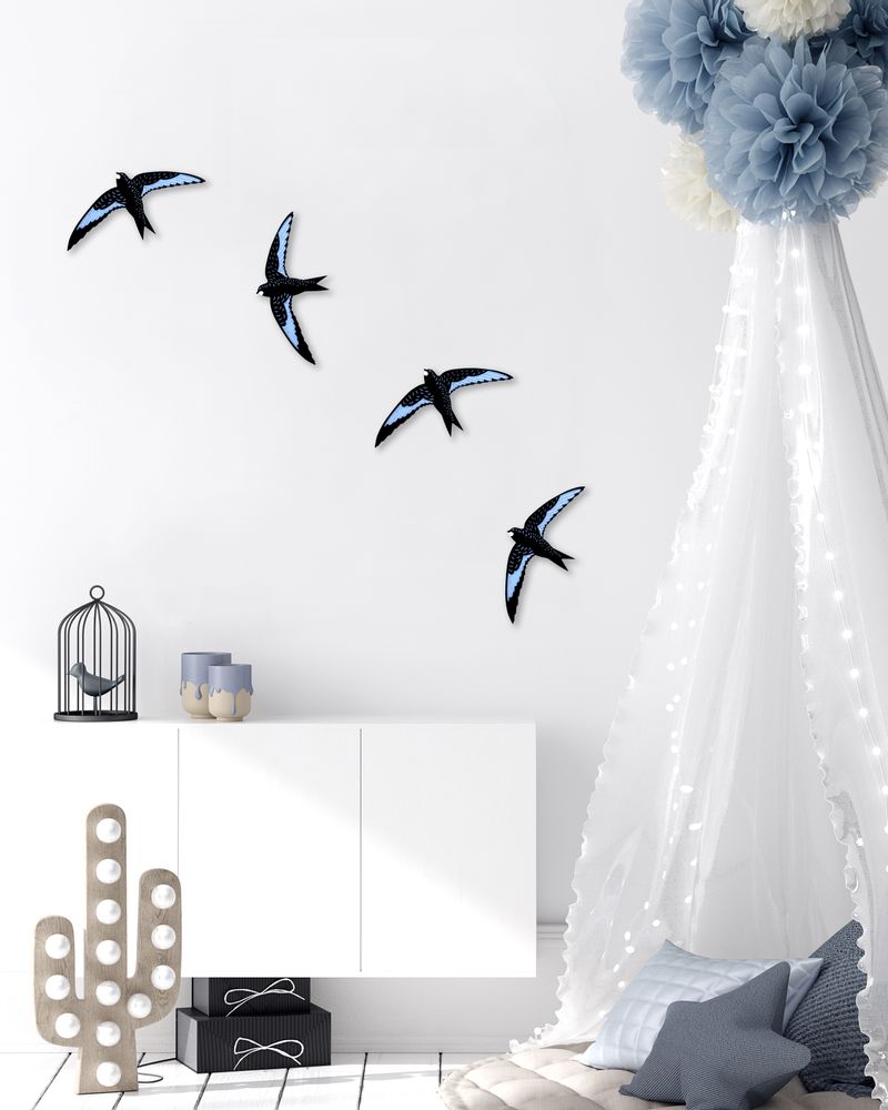 Other wall decoration - the SWALLOW // tactile wall decoration - MINI ART FOR KIDS