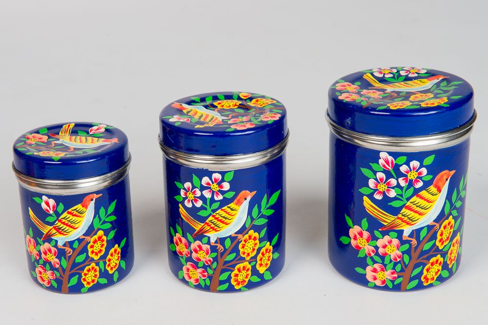 Coffrets et boîtes - BOITES EN MÉTAL PEINTES À LA MAIN - PECHAAN