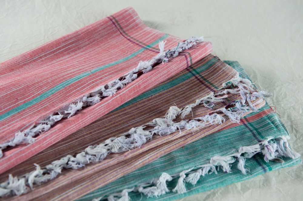 Paréos - SERVIETTE KHADI FAIT À LA MAIN - PECHAAN