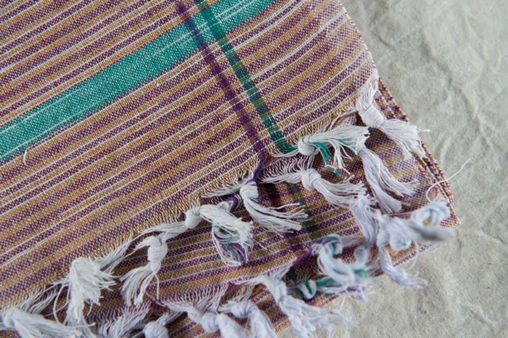 Paréos - SERVIETTE KHADI FAIT À LA MAIN - PECHAAN