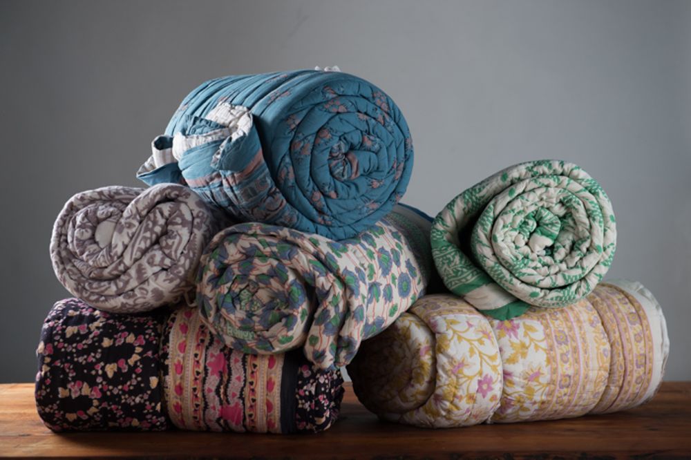 Homewear - Handmade bedspread in block-print - PECHAAN
