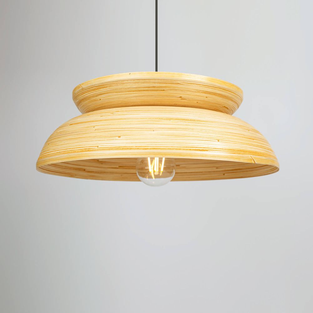 Hanging lights - KUBA handmade bamboo hanging lamps, pendant lights for kitchen, dining table and hallway - BAMBUSA BALI