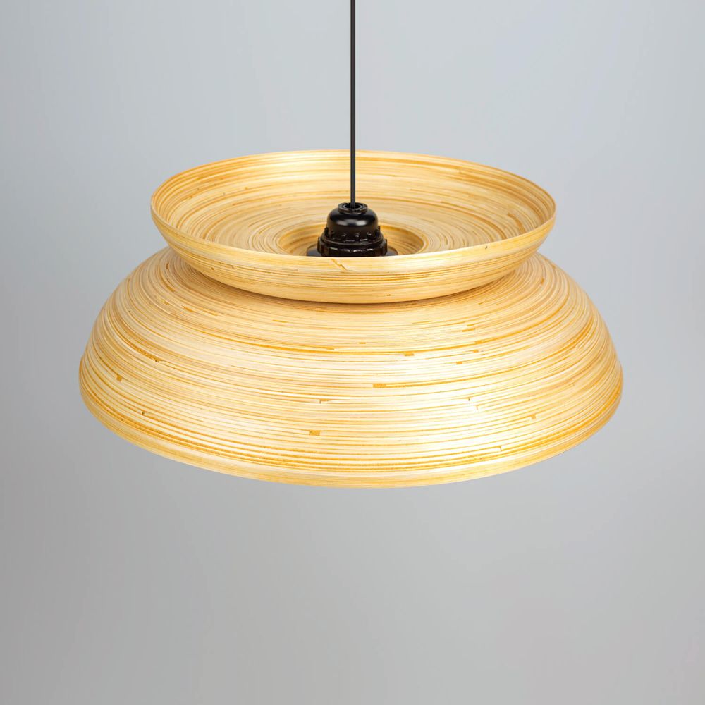 Hanging lights - KUBA handmade bamboo hanging lamps, pendant lights for kitchen, dining table and hallway - BAMBUSA BALI