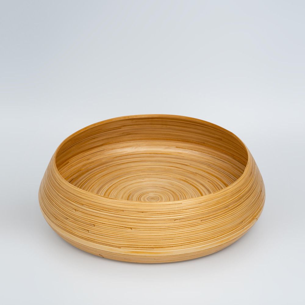 Platter and bowls - AGUNG bamboo handmade food-grade bowl - BAMBUSA BALI