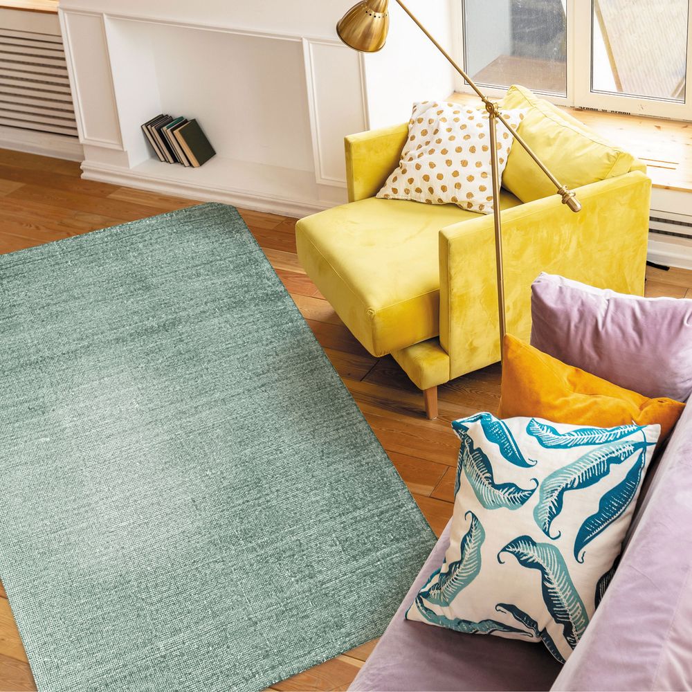 Rugs - NUDE RUG - Carpet in wool and cotton light green 120x170 - ALECTO