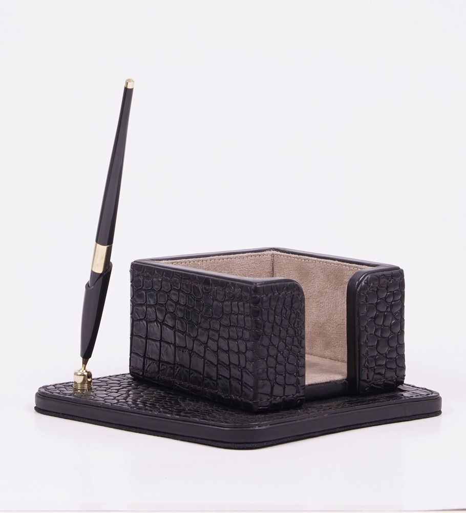 Sets de bureaux - Set de bureau en cuir ADAN noir - GLADYS