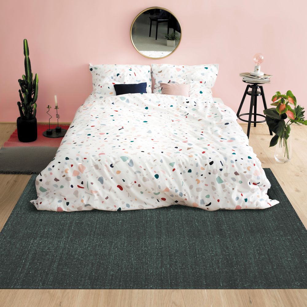 Rugs - NUDE RUG - Carpet in wool and cotton dark green 160x230 - ALECTO