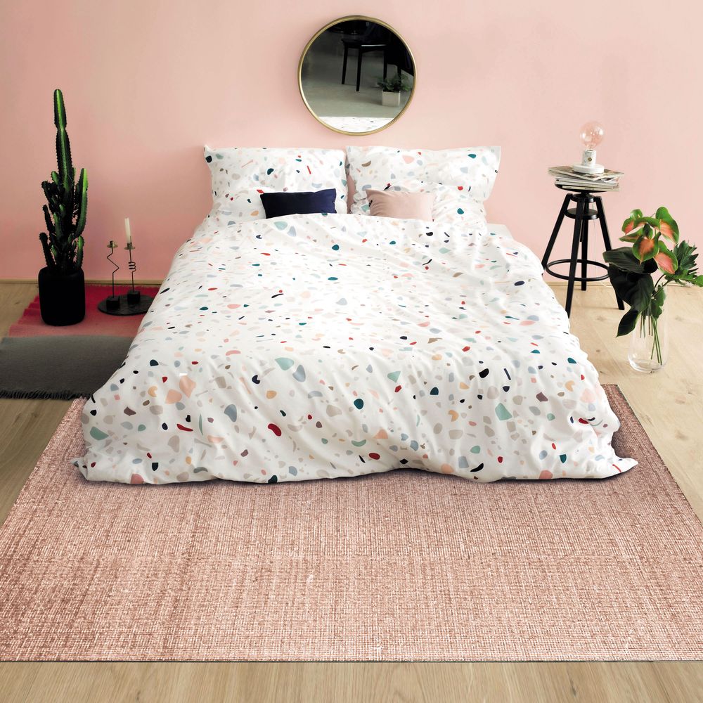 Rugs - NUDE RUG - Carpet in wool and cotton nude pink 160x230 - ALECTO