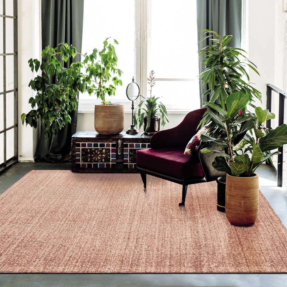 Rugs - NUDE RUG - Carpet in wool and cotton nude pink 160x230 - ALECTO