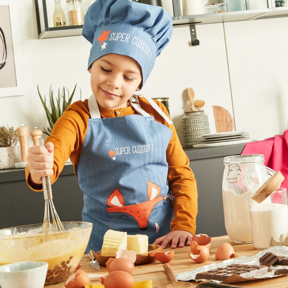Linge d'office - Tablier & Toque - Licorne / Renard / Grand chef / Mini chef - NYDEL PARIS