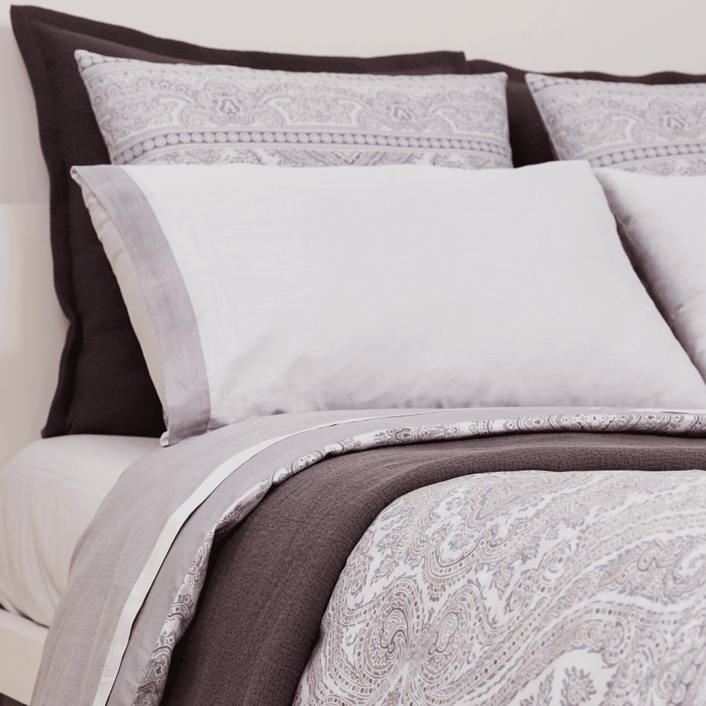 Bed linens - Duvet Cover + 2 Pillowcases - Paisley Jacquard - VIDDA ROYALLE