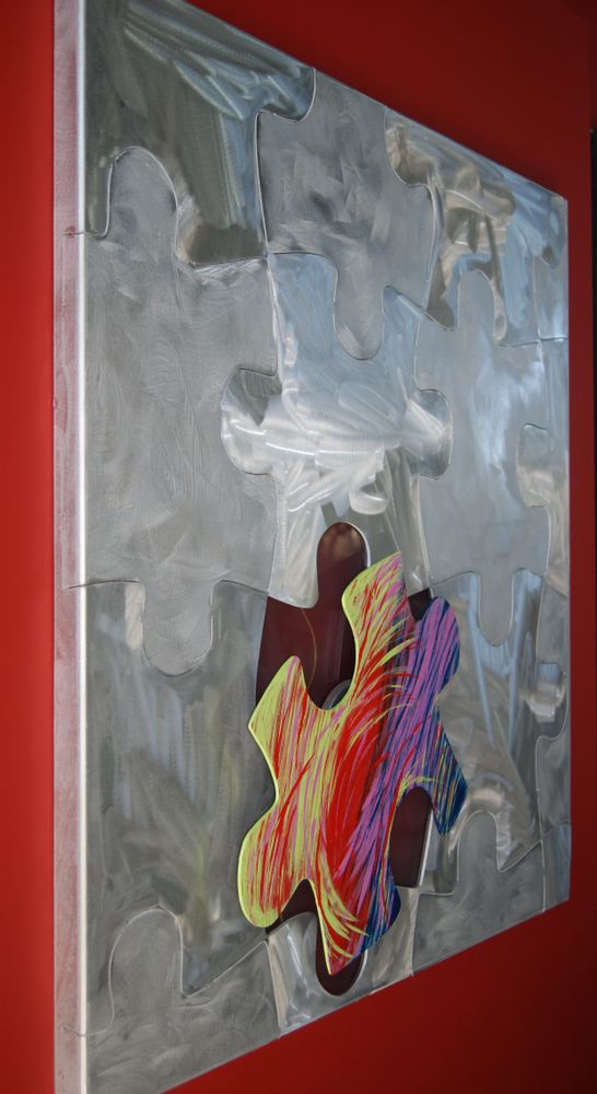 Frames - Frame embossed puzzle colors - KOSSARTISTIK