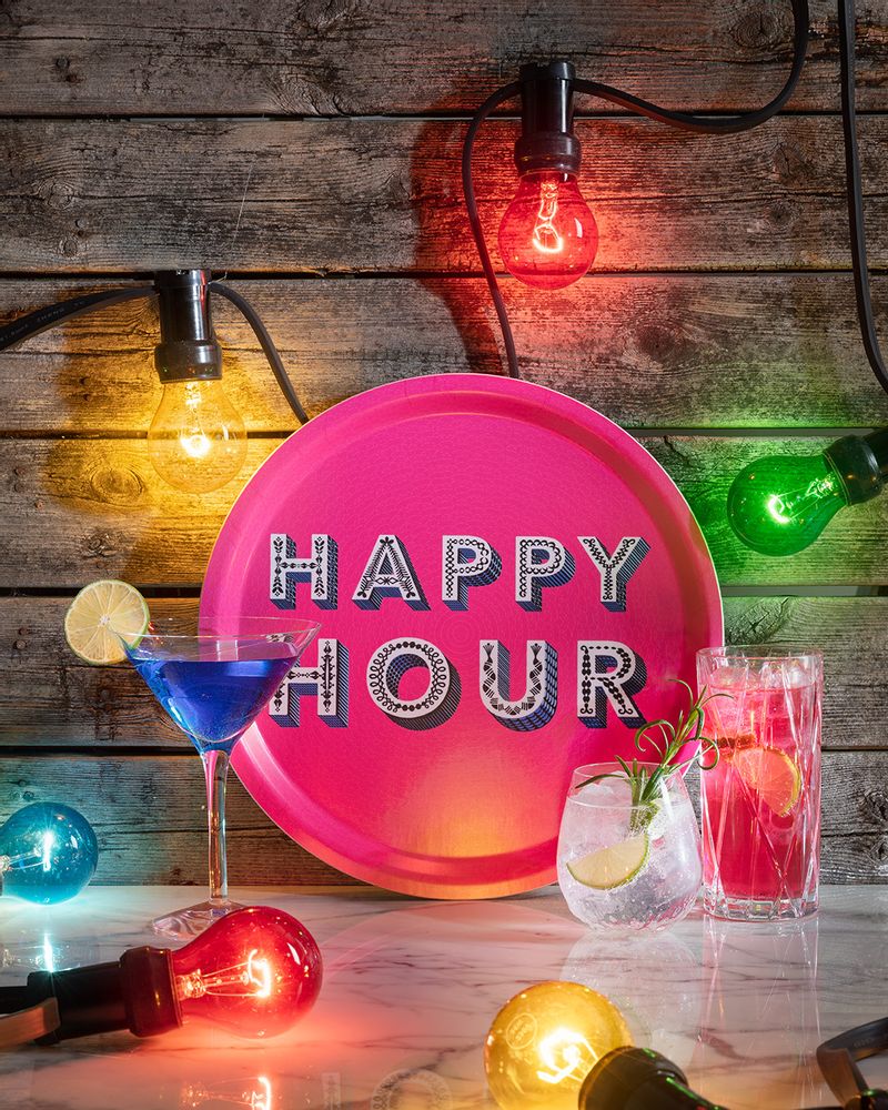 Plateaux - Happy Hour - Collection Word - Plateaux - Sous-verre - Plateau de service - JAMIDA OF SWEDEN